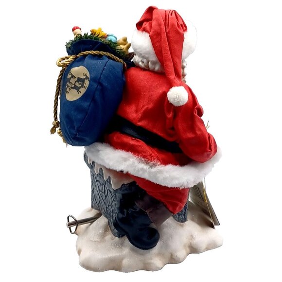 Possible Dreams Clothtique "Rooftop Delivery" Christmas Santa Music Box  #713479 - Picture 8 of 14